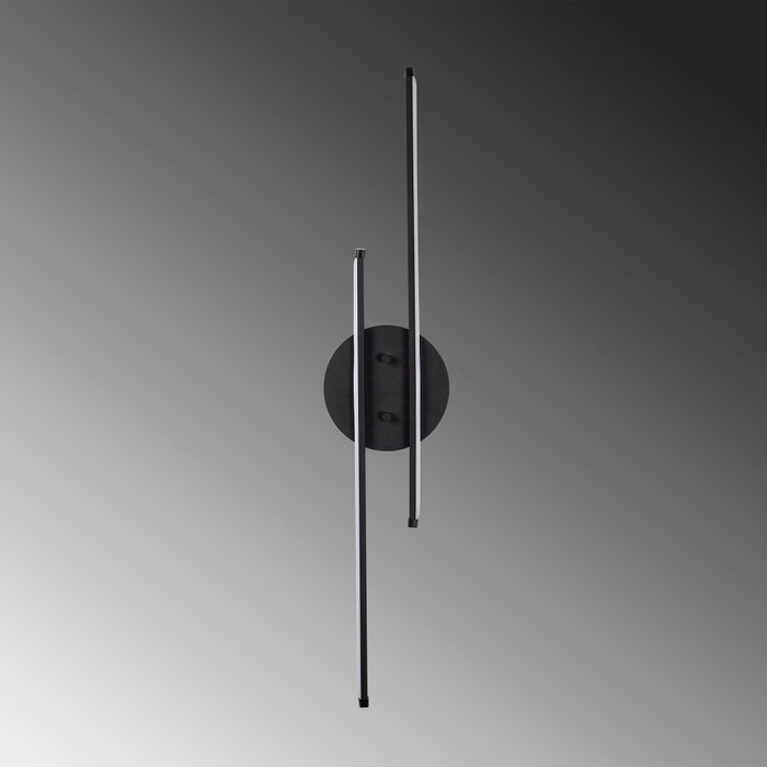 Opviq Lámpara de Pared de Metal Negra con LED de 16W Opviq Lámpara de Pared de Metal Negra con LED de 16W